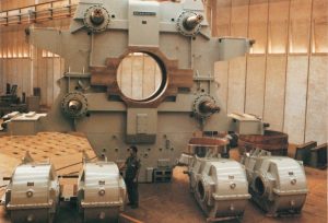 Redutor para convertedor fabricado em 1979 pela Zanini Renk.