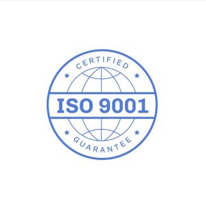 Selo da ISO 9001.